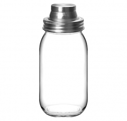Cocktail-shaker i glas Mason Jar 0.8l