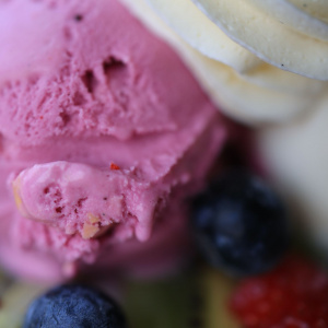 Blåbärssorbet med citron