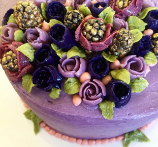 Tårta med ryska dekorationer