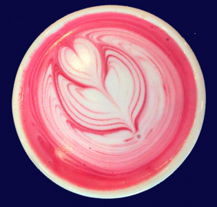 Rödbetslatte eller beetroot latte