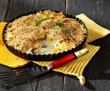 Orientalisk grönsaksgratäng