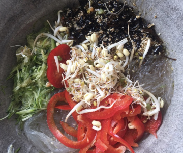 Ramen med glasnudlar och svamp