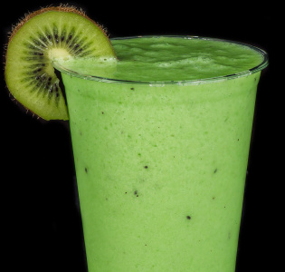 Vanilj- & matchasmoothie