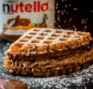 Nutellavåfflor
