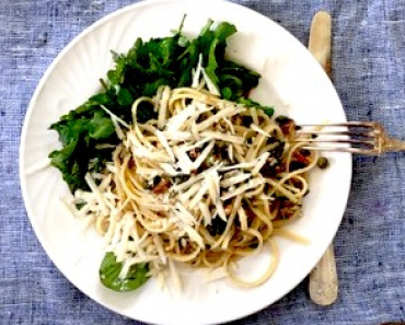 Linguine med citron, mynta & kapris