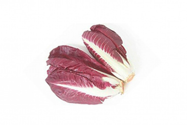 Strozzapreti med sås på röd endive