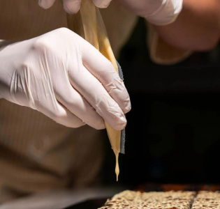 Salty caramel ganach