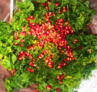 Vintersallad med granatäpple