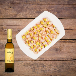 Räk-carpaccio med ananas