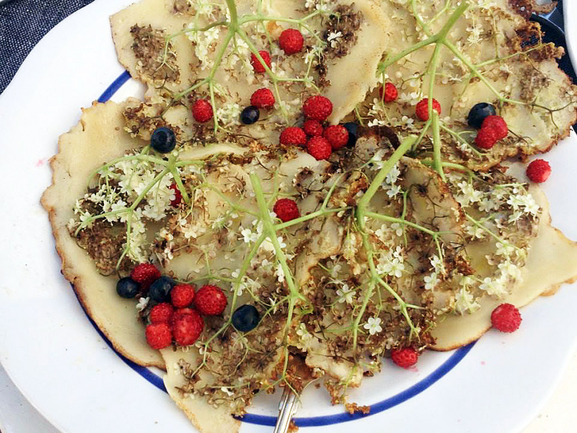 Fläderblomspannkakor