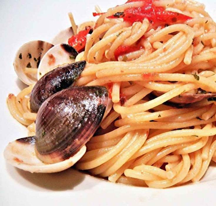 Pasta med havets läckerheter