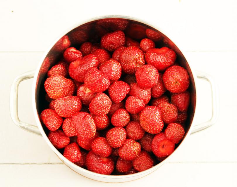 Fldermarinerade jordgubbar
