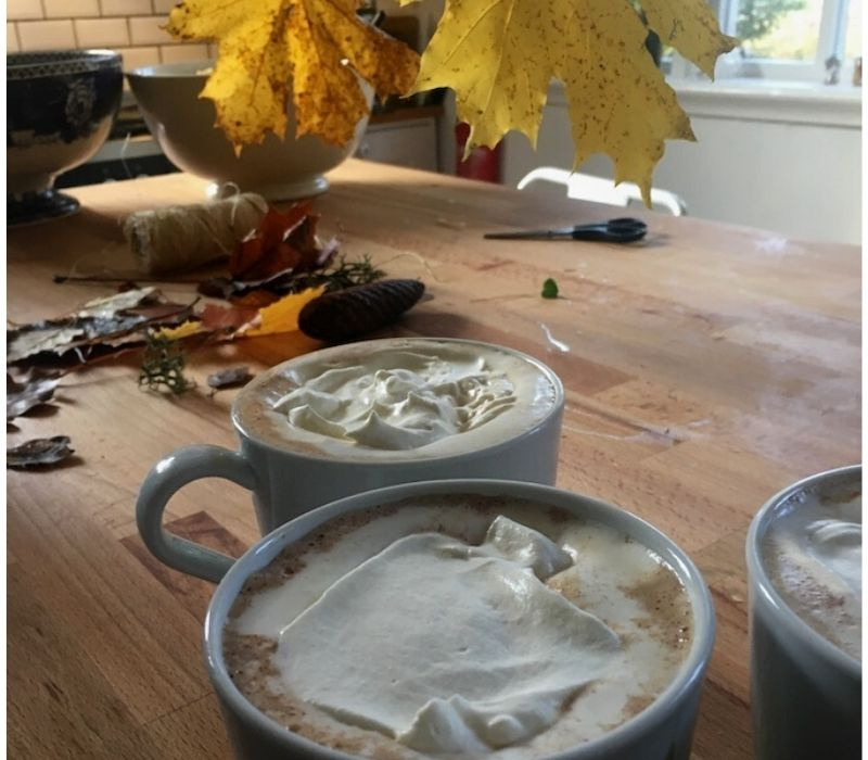 Pumpkin spice till Pumpkinspiced Latte och andra drycker