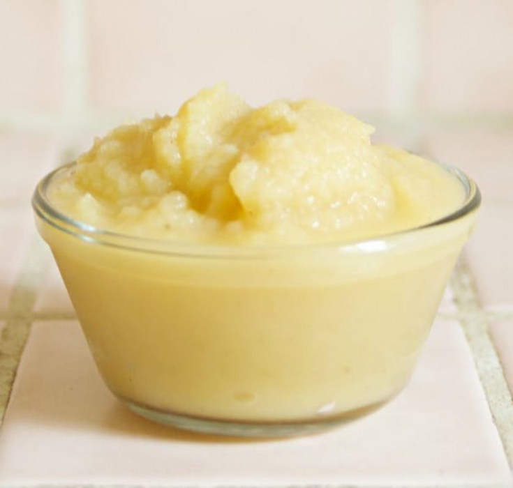 Tryffelpuré på mandelpotatis, jordärtsskocka eller blomkål.