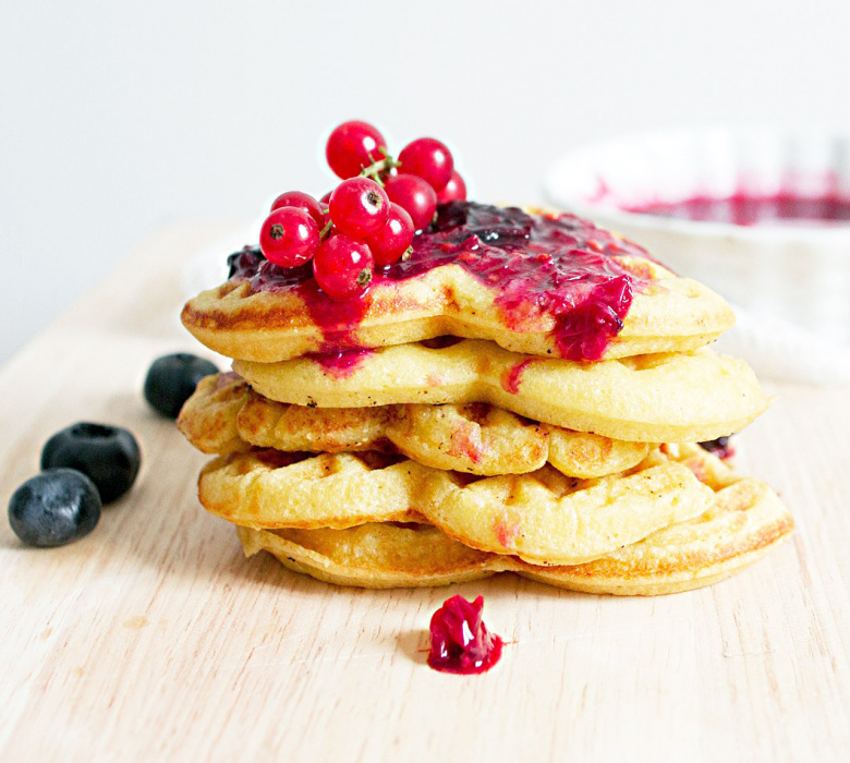 Frasiga våfflor med dinkel