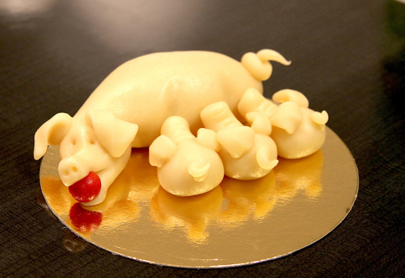 Gör en marsipangris