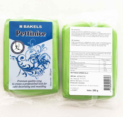 Sugarpaste grn 250g Bakels Pettinice