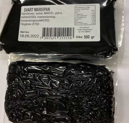 Svart marzipan diplom kobia