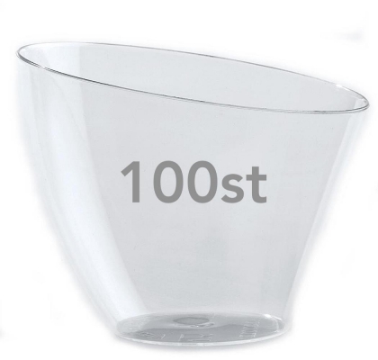 Plastbgare sluttande 85ml 100st
