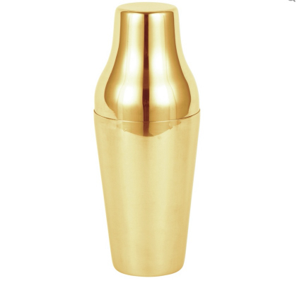 Parisian shaker i guldplätterat, 2 delad 560 ml. 23.50 cm x 10 cm .
