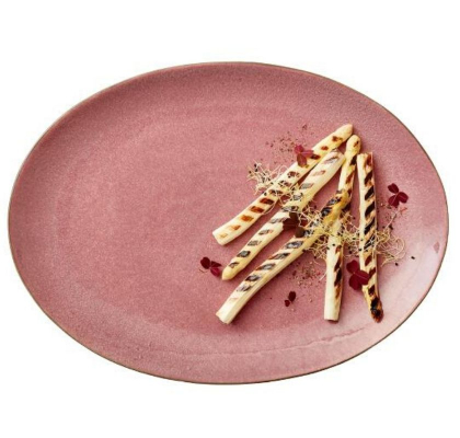 Stort ovalt stengodsfat rosa 45 cm UTGTT i gruppen Utgngna artiklar hos Freakykitchen.se (11726)
