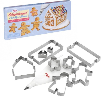 Mall till pepparkakshus och pepparkaksgubbar