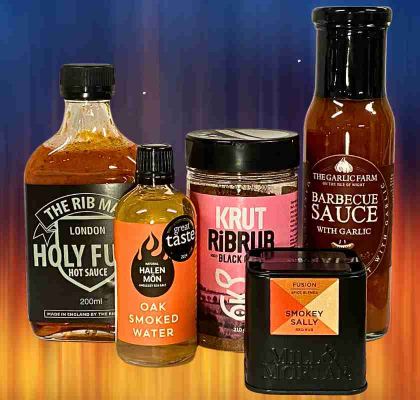  Grillmstarens smaker 5 olika grillkryddor och bbq-sser