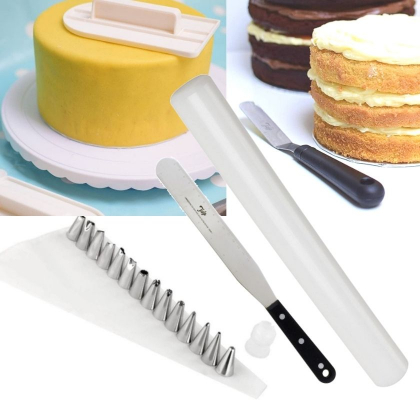 Tårtbakarens favoritverktyg ett startkit för tårtbakning i gruppen Tekniker / Tårttillverkning hos Freakykitchen.se (12251)