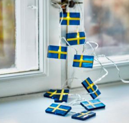Ljusslinga svenska flaggor i gruppen Servering / Serveringstillbehör hos Freakykitchen.se (12510)
