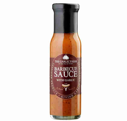 flaska med BBQ Sauce with garlic