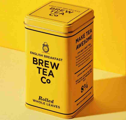 Englsih Breakfast Tea Brew Tea Co 150g lsvikt i pltburk