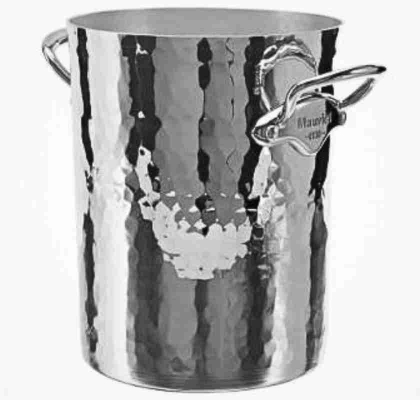 Champagnekylare fr 1 flaska i hamrad aluminium frn Mauviel