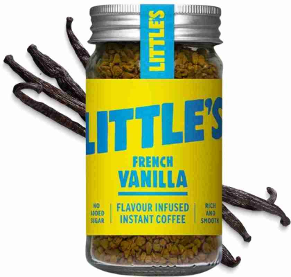 Frensh Vanilla flavor infused Instant Coffee, smaksatt snabbkaffe från Littles Frensh Vanilla flavor infused Instant Coffee, smaksatt snabbkaffe från Littles