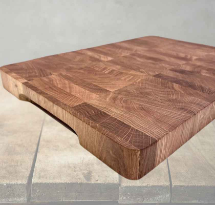 Stavlimmad skärbräda i ek av ändträ 50 cm Skärbräda i ek av ändträ 50 cm stavlimmad