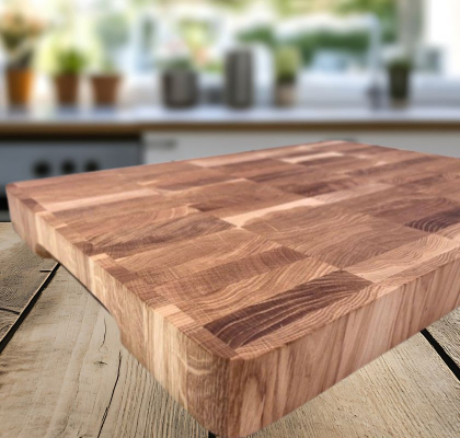 Skärbräda i ek av ändträ 60 cm i gruppen Matlagning / Skärbrädor hos Freakykitchen.se (12919)