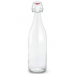 Glasflaska med patentkork 1 liter