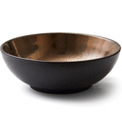 Stor skl svart med brons-glaserad insida 30cm UTGTT