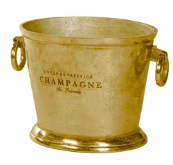 Champagnekylare hink vintage guld