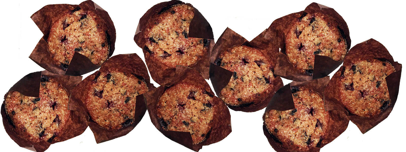 Banan- ocjblåbärsmuffins på FreakyKitchen