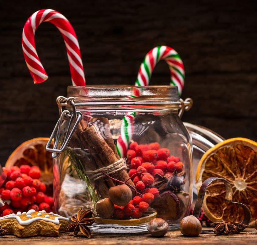 julgodis i burkar