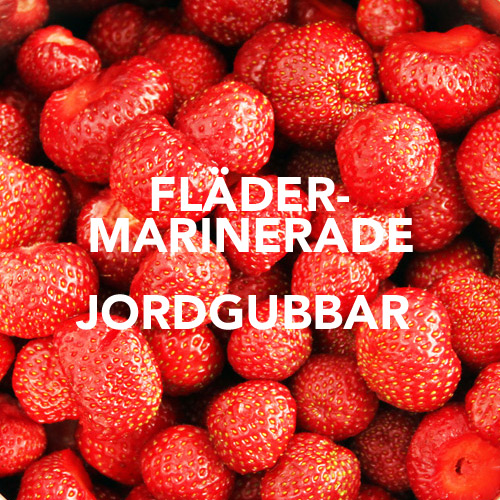 Flädermarinerade jordgubbar