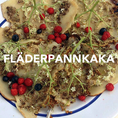 Till fläderpannkakorna