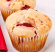 Stora muffins med jordgubbar 2 stora muffins med jordgubbar
