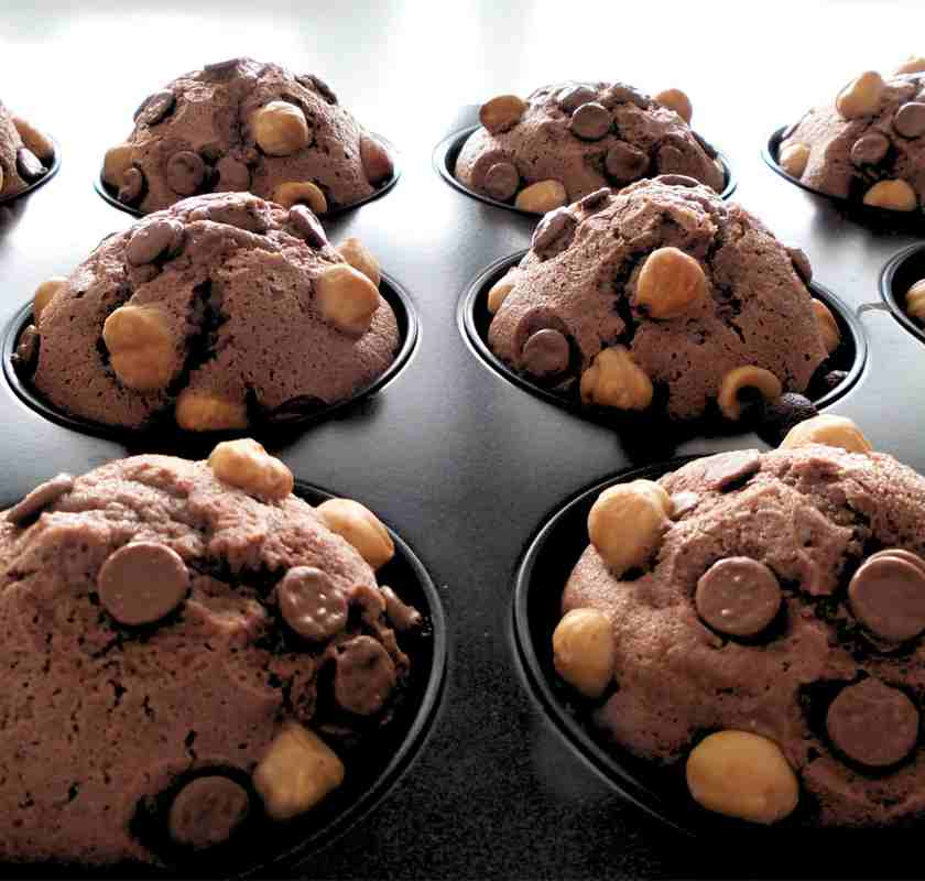 Bakar chokladmuffins i muffinspl�t