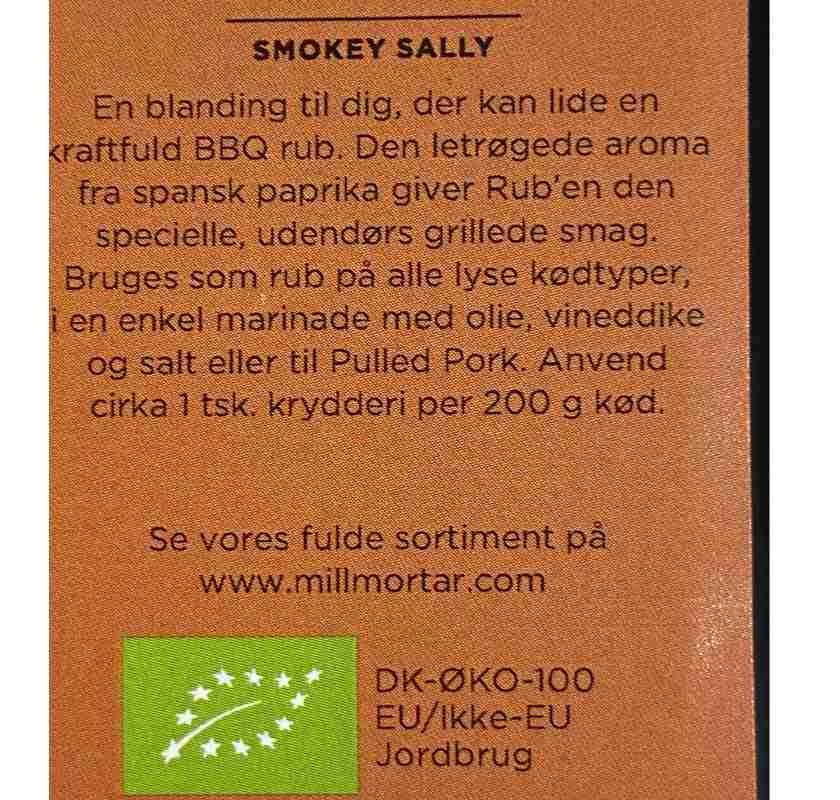 Smokey Sally ekologisk Mill & Mortar