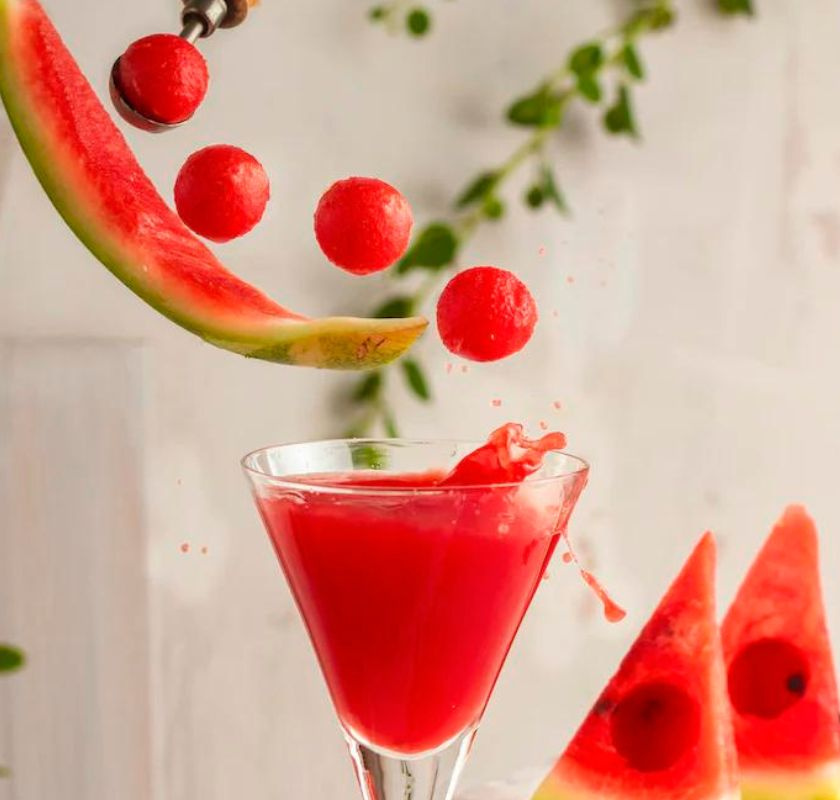 melonj�rnet g�r r�da kulor av vattenmelon