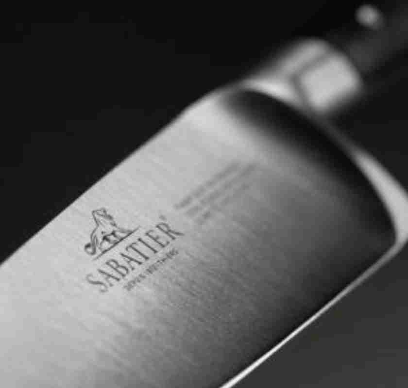 Lion Sabatier Edonist Fil�kniv 18 cm detalj av knivblad med logo