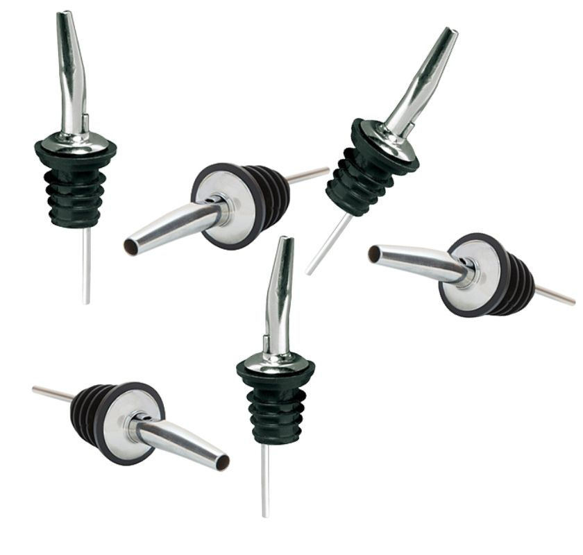 6 st h�llpipar f�r spritflaskor