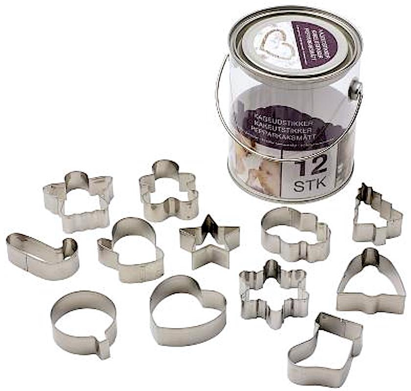 Pepparkaksformar set om 12 st