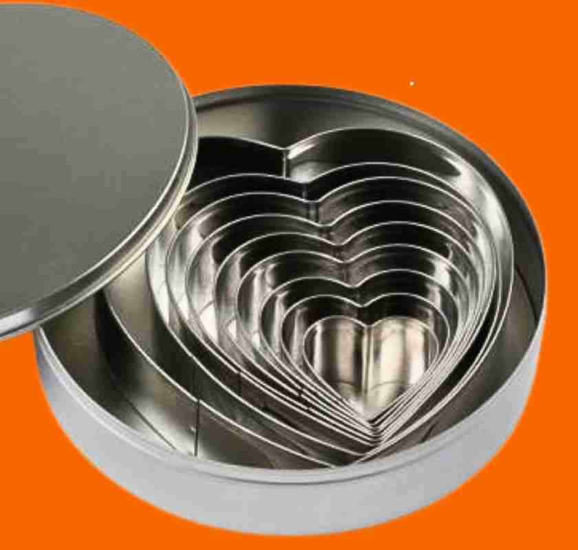 Blomsterbergs Utstickare hj�rta 9 st i ask